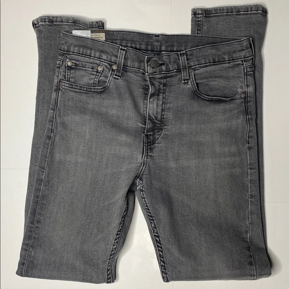Levi's Lot 510 Grey Ankle Zip Denim Skinny’s - Picture 2 of 13